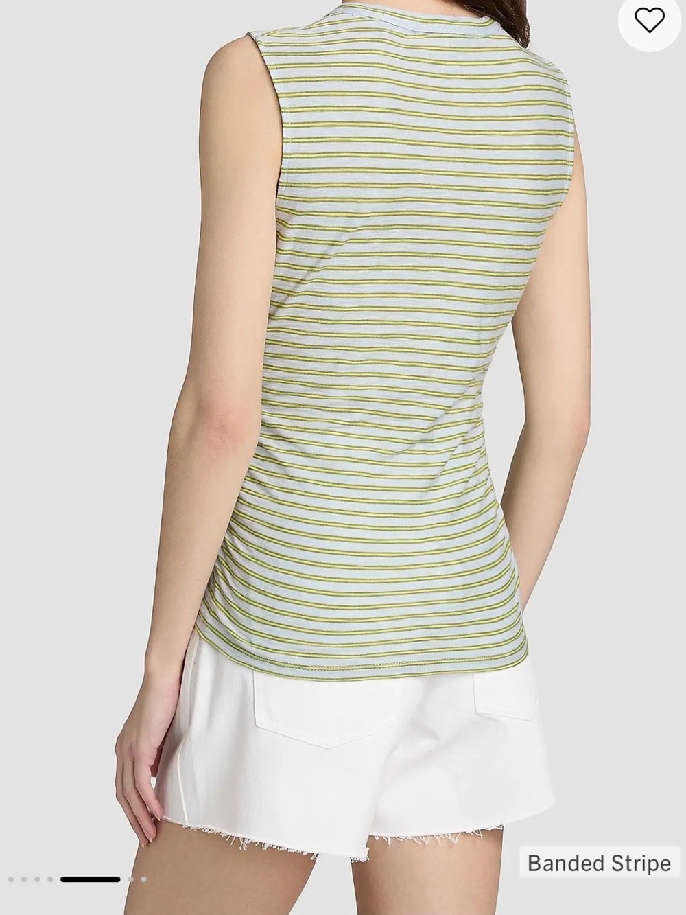 Veronica Beard Johana Striped Wrap-Front Tank - Picture 3 of 7